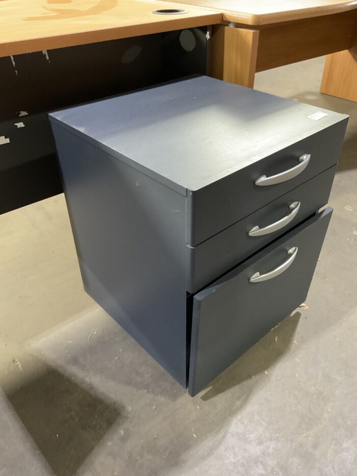 Mobile Pesdestal - Grey 2 Drawer 1 File